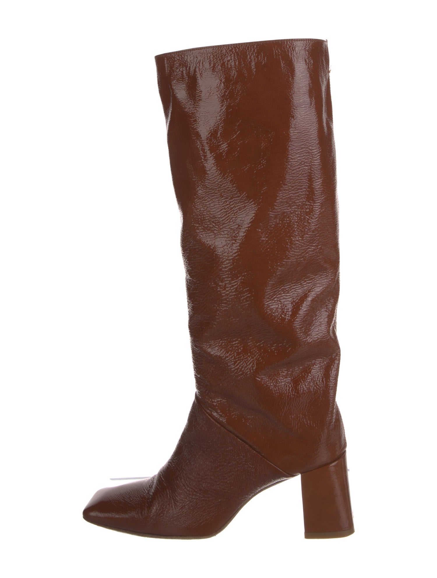 Miista Patent Leather Riding Boots