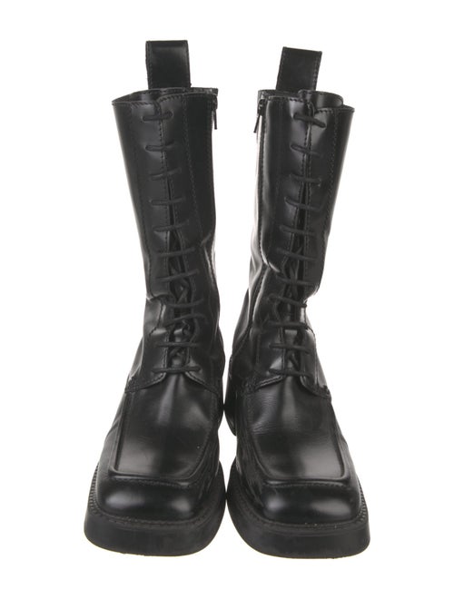 Miista Leather Combat Boots