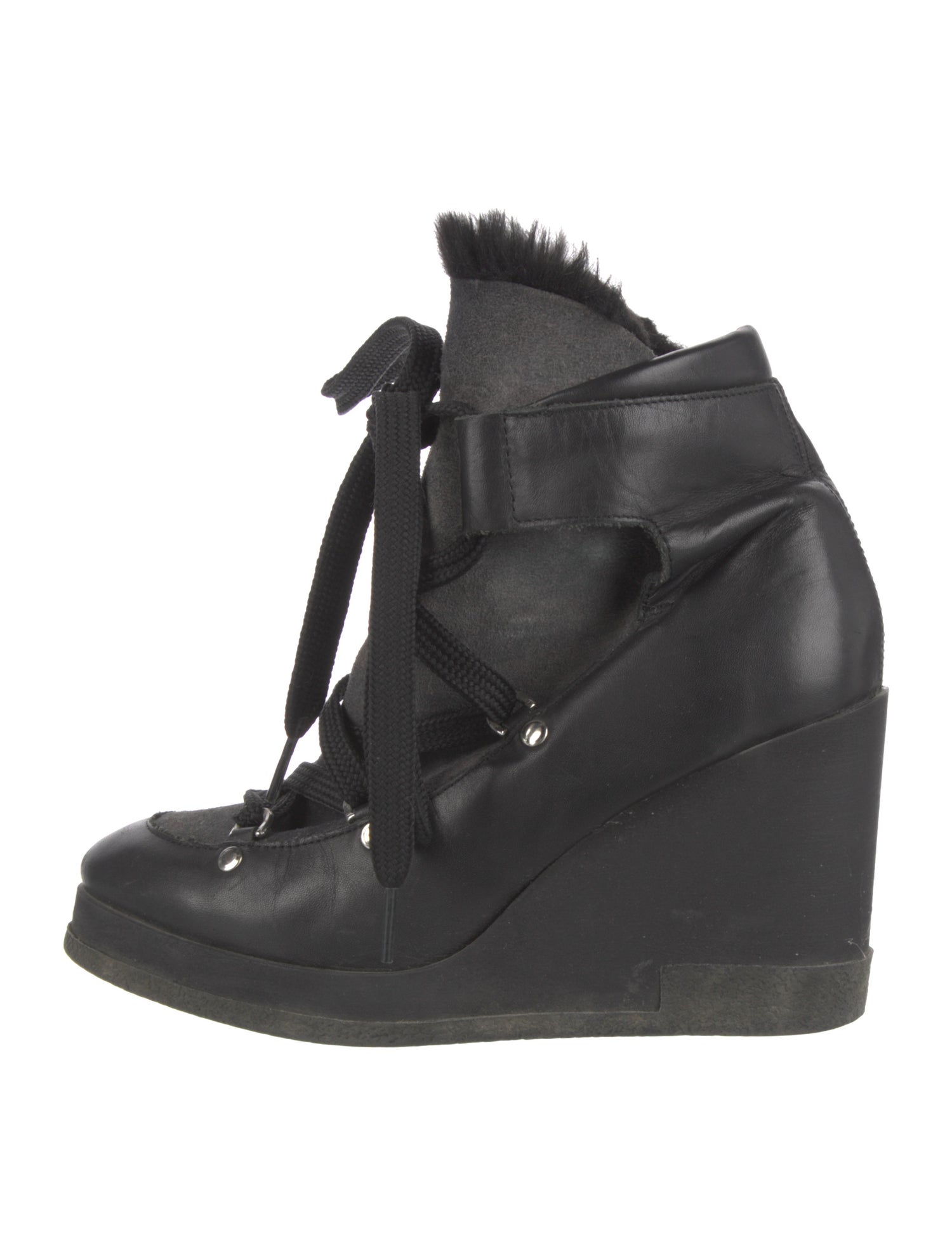 Miista Leather Lace-Up Boots
