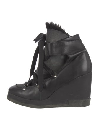 Miista Leather Lace-Up Boots