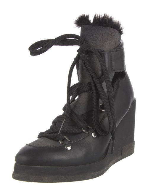 Miista Leather Lace-Up Boots