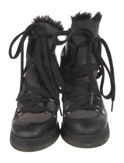 Miista Leather Lace-Up Boots