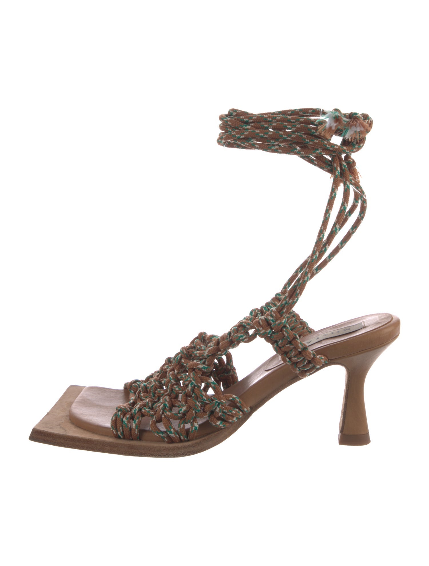 Miista Leather Gladiator Sandals