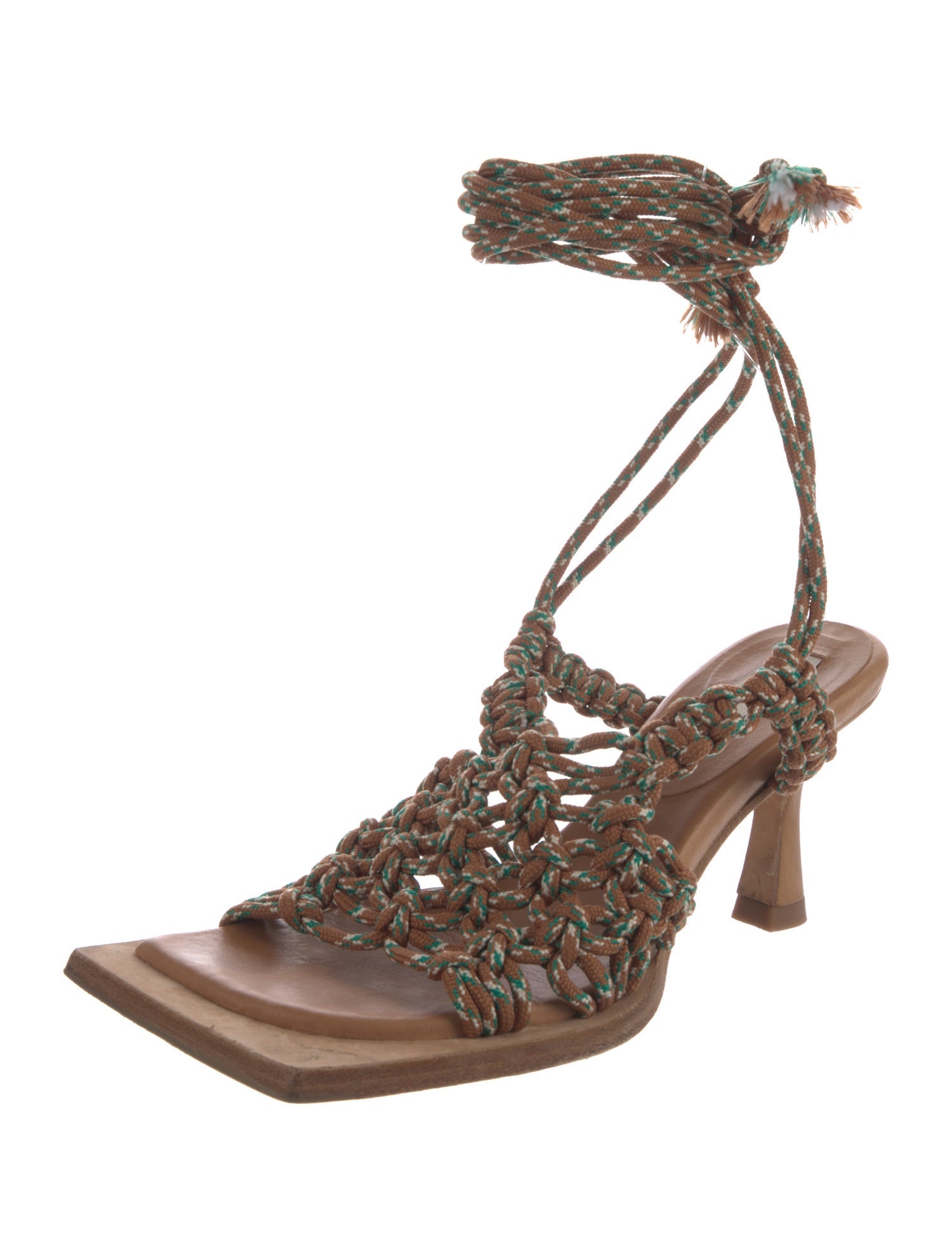 Miista Leather Gladiator Sandals