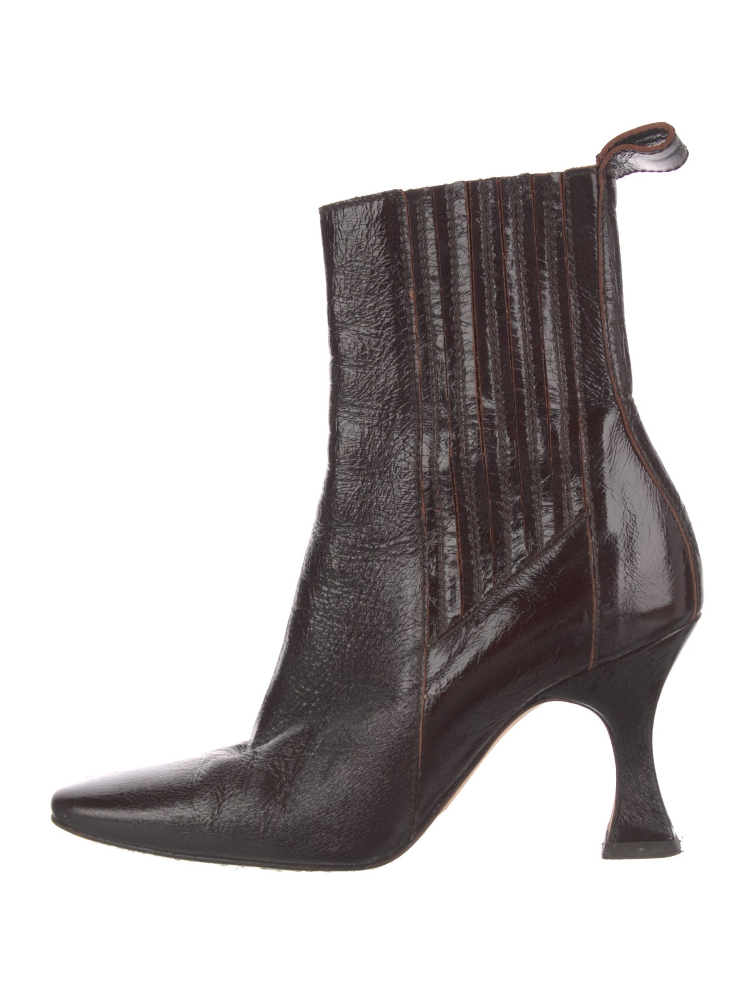 Miista Patent Leather Chelsea Boots