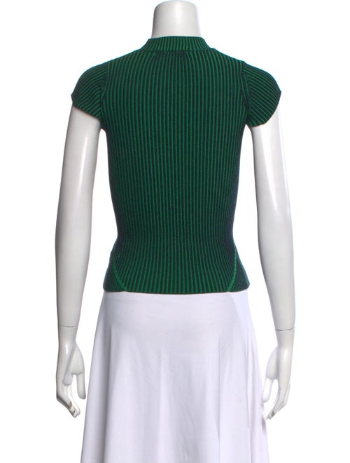 Miista Mock Neck Short Sleeve Crop Top