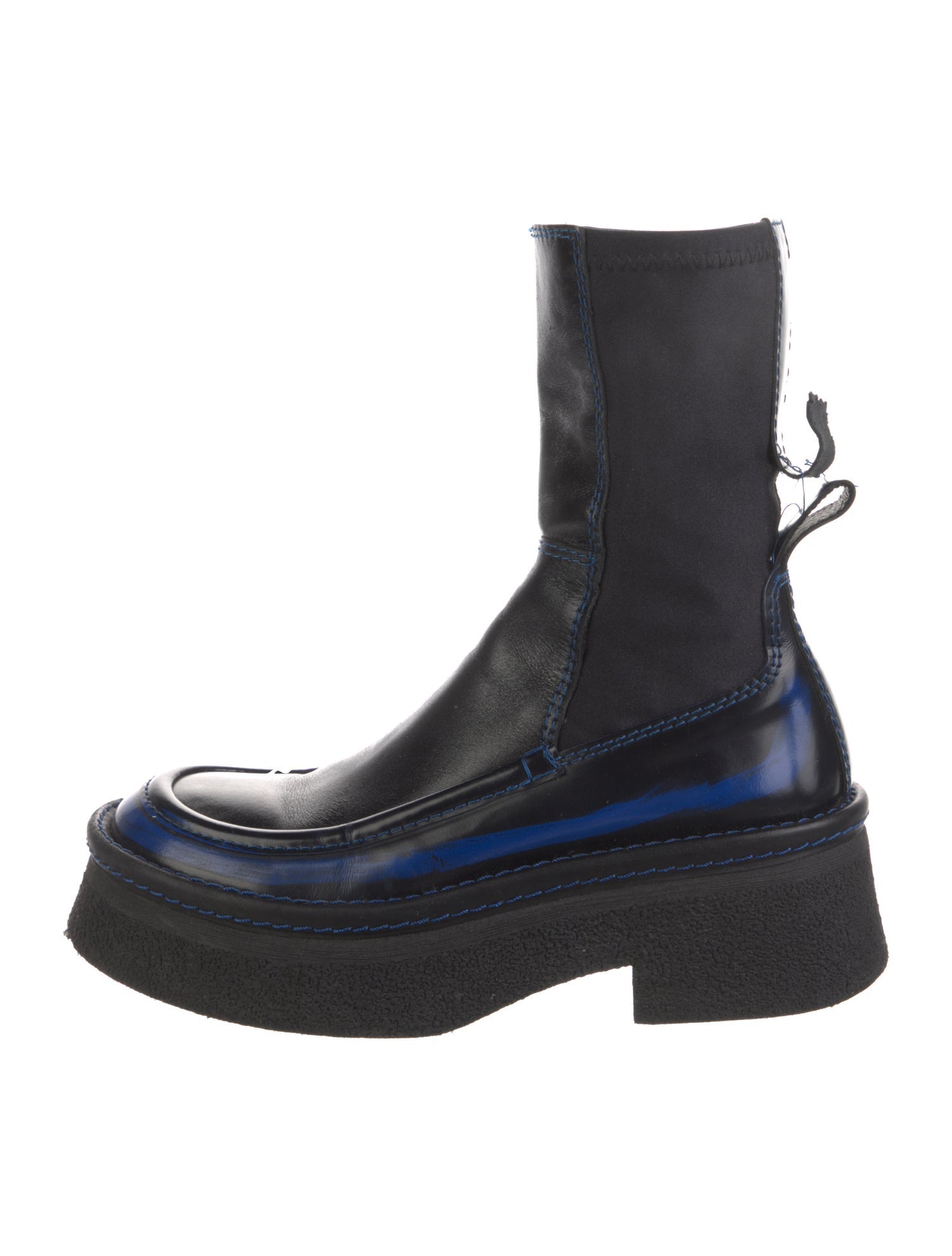 Miista Leather Rain Boots