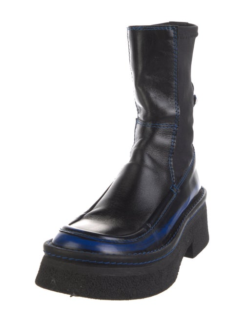 Miista Leather Rain Boots