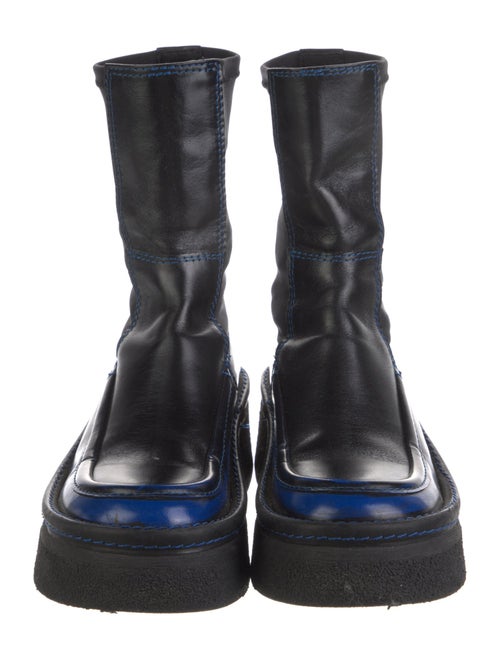 Miista Leather Rain Boots