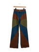 Miista Colorblock Pattern Wide Leg Pants