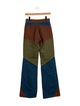 Miista Colorblock Pattern Wide Leg Pants