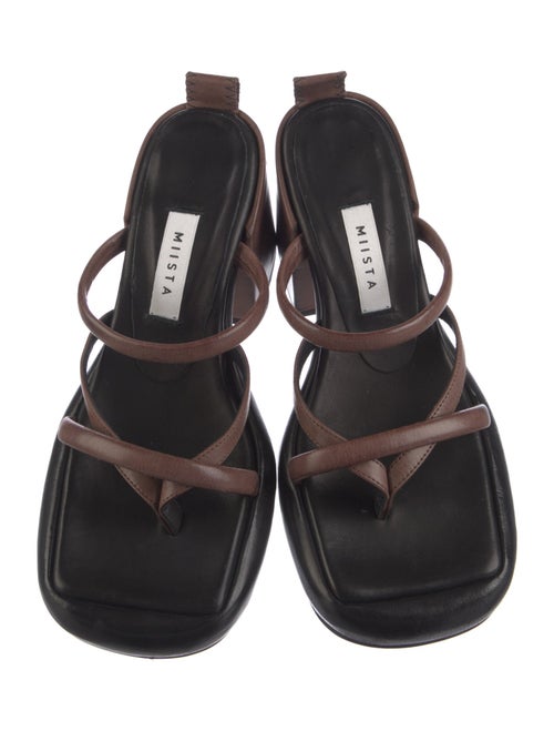 Miista Leather Slides