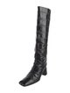 Miista Embossed Leather Riding Boots