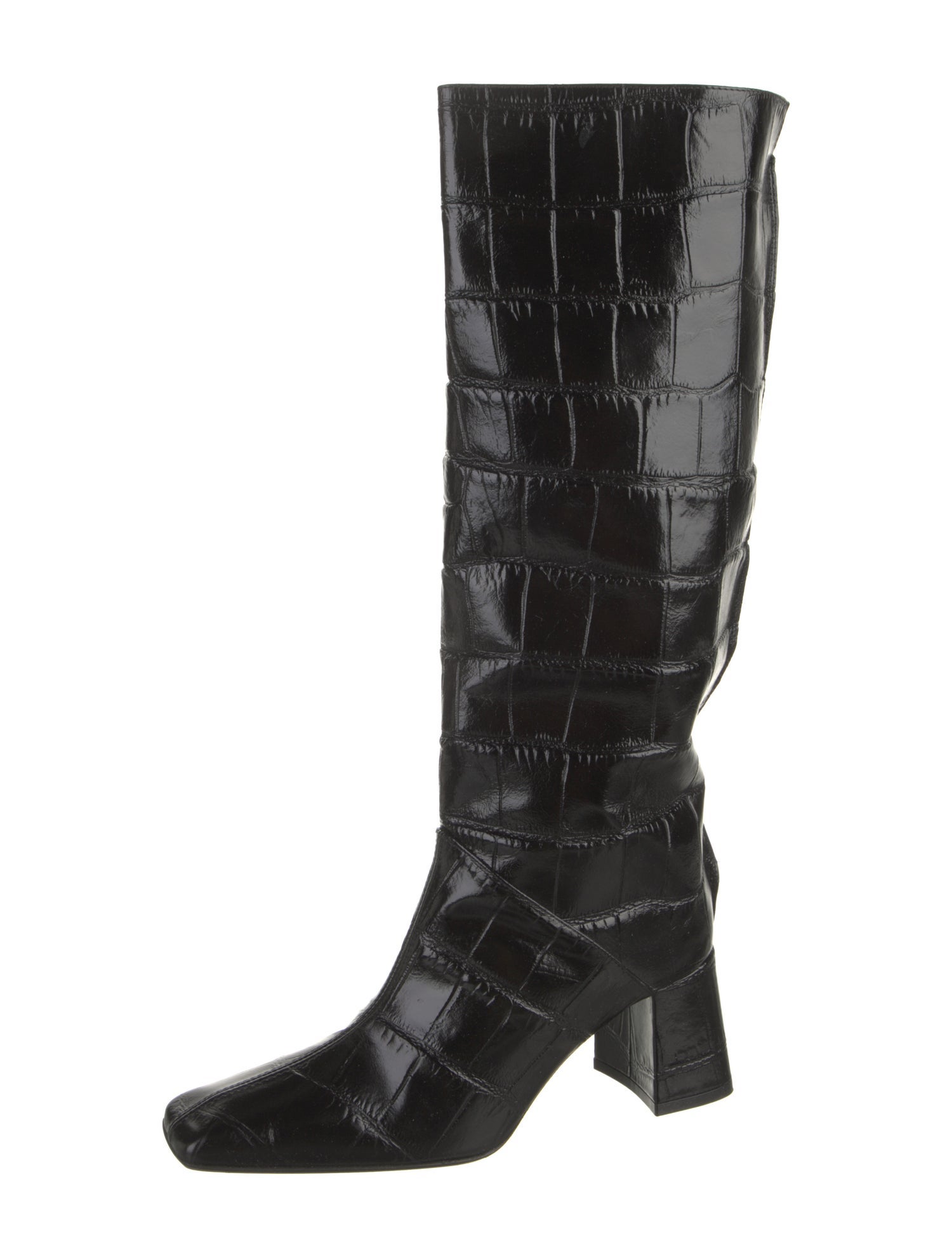Miista Embossed Leather Boots