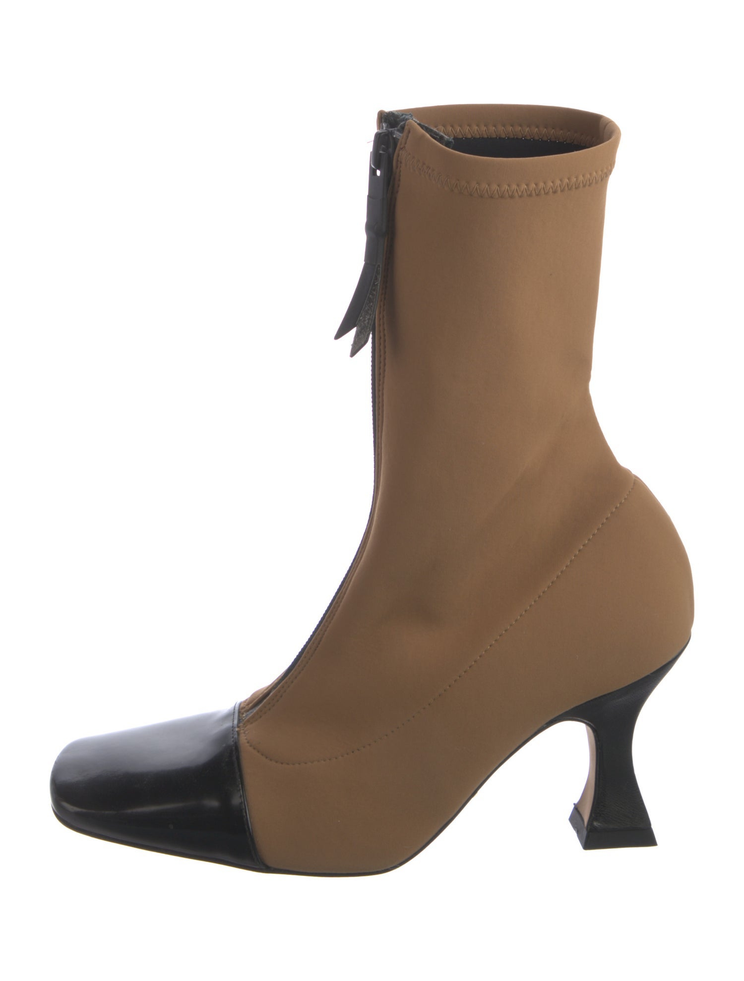 Miista Colorblock Pattern Sock Boots