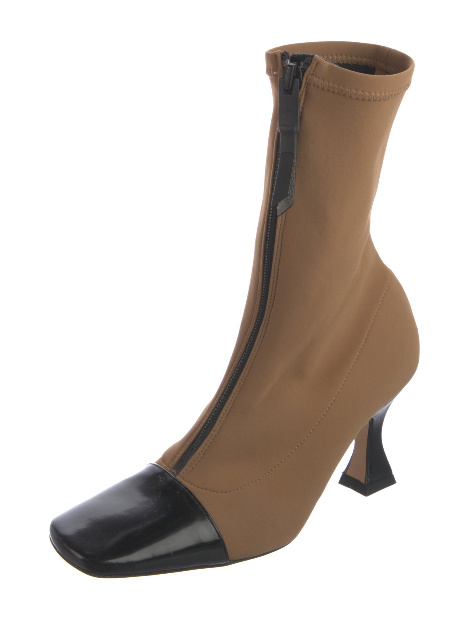 Miista Colorblock Pattern Sock Boots