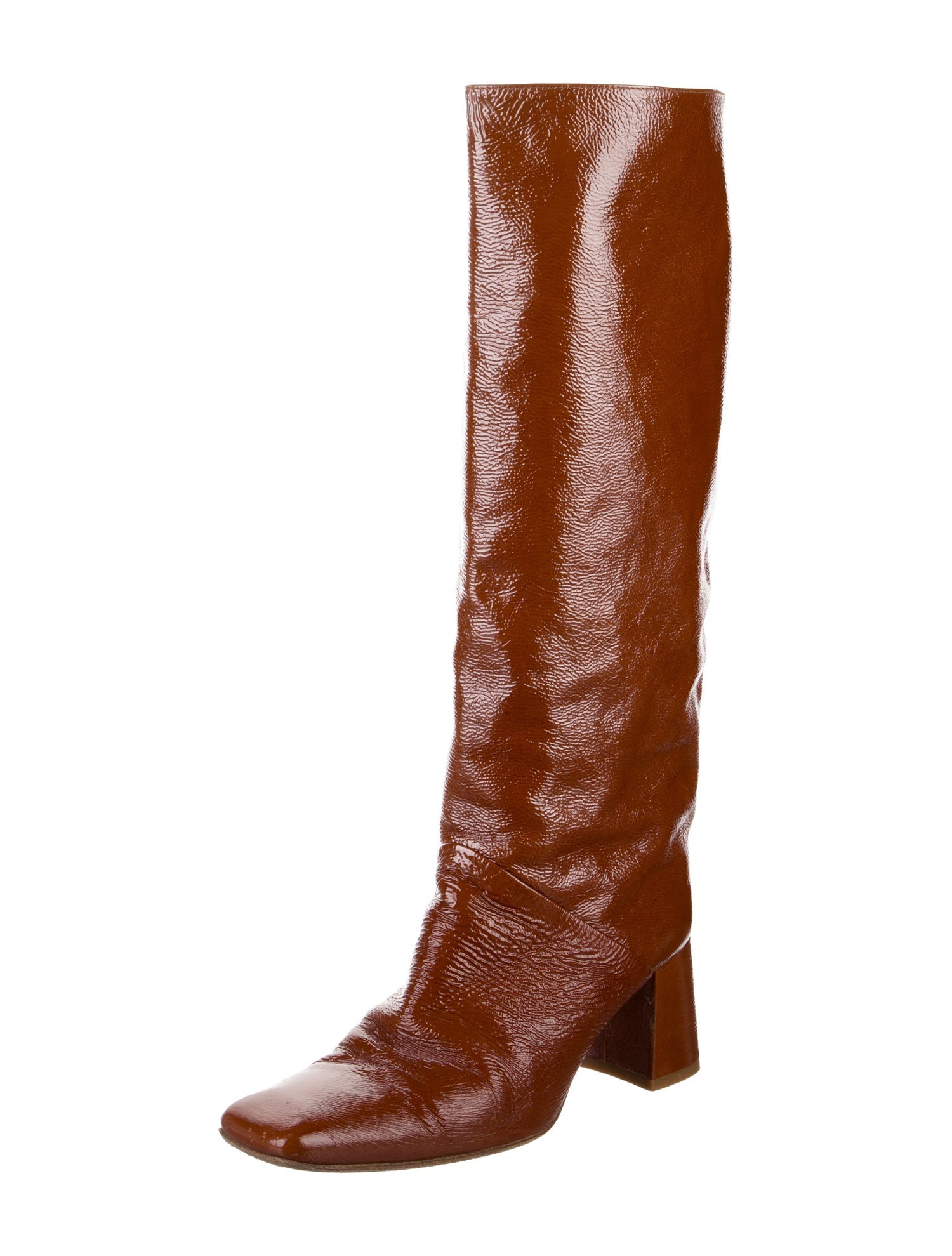 Miista Patent Leather Riding Boots