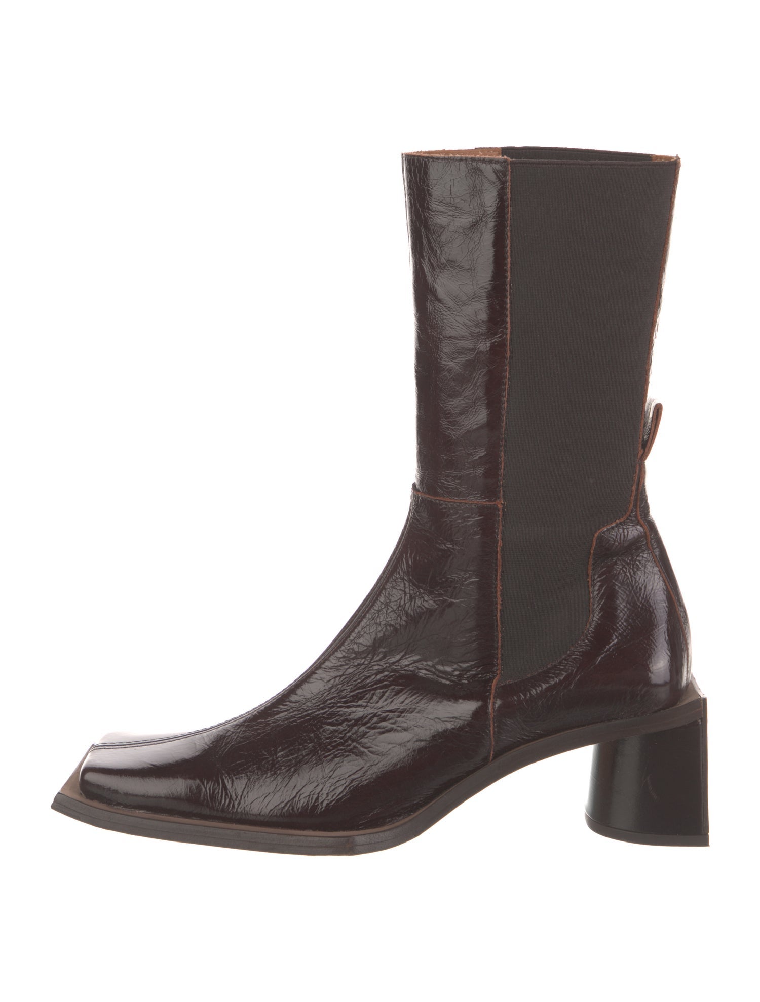 Miista Leather Sock Boots