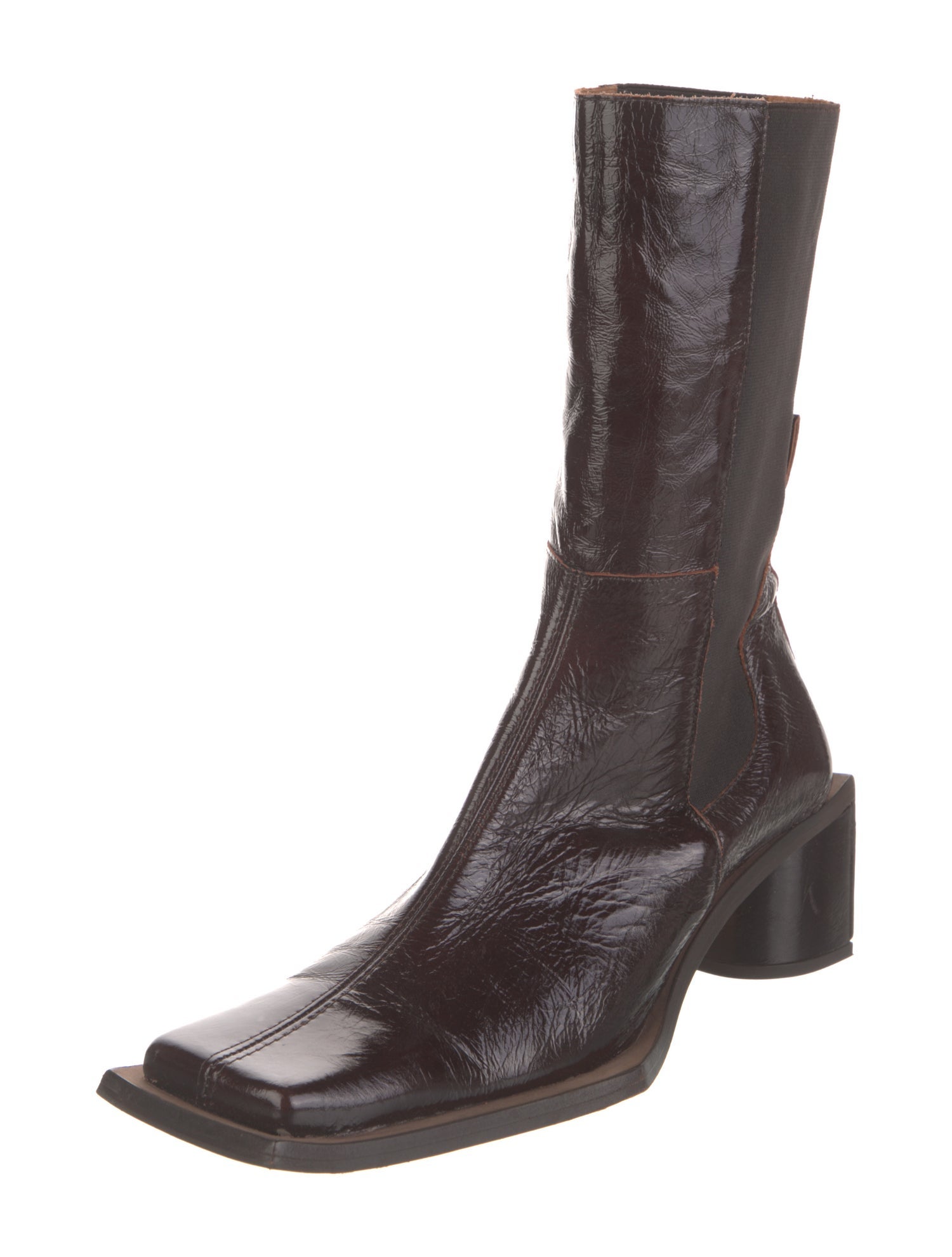 Miista Leather Sock Boots