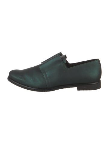 Pre-owned Miista Leather Loafers In Green