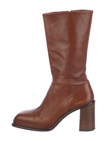 Pre-owned Miista Leather Boots In Brown