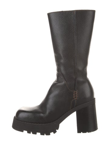 Pre-owned Miista Leather Boots In Black
