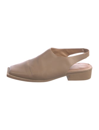 Issey Miyake x United Nude Leather Slingback Flats