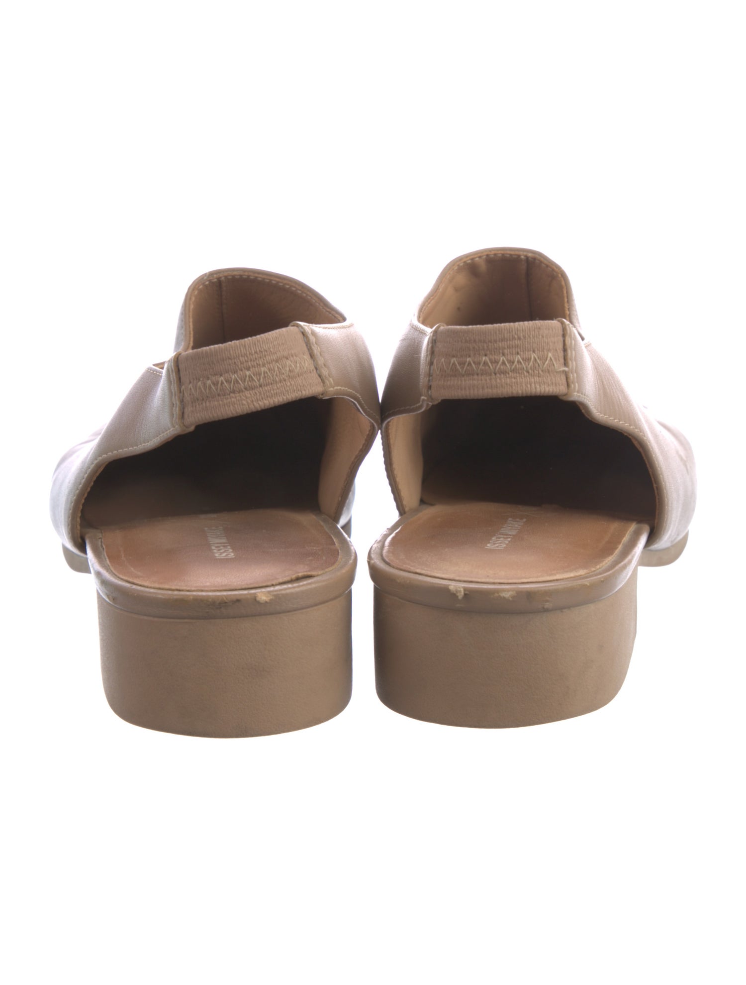 Issey Miyake x United Nude Leather Slingback Flats