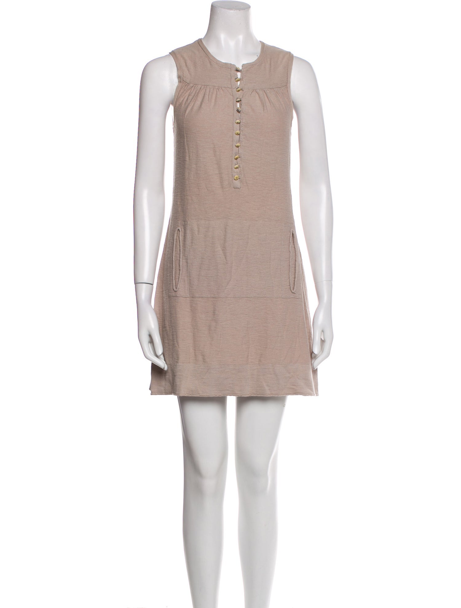 Inhabit Crew Neck Mini Dress
