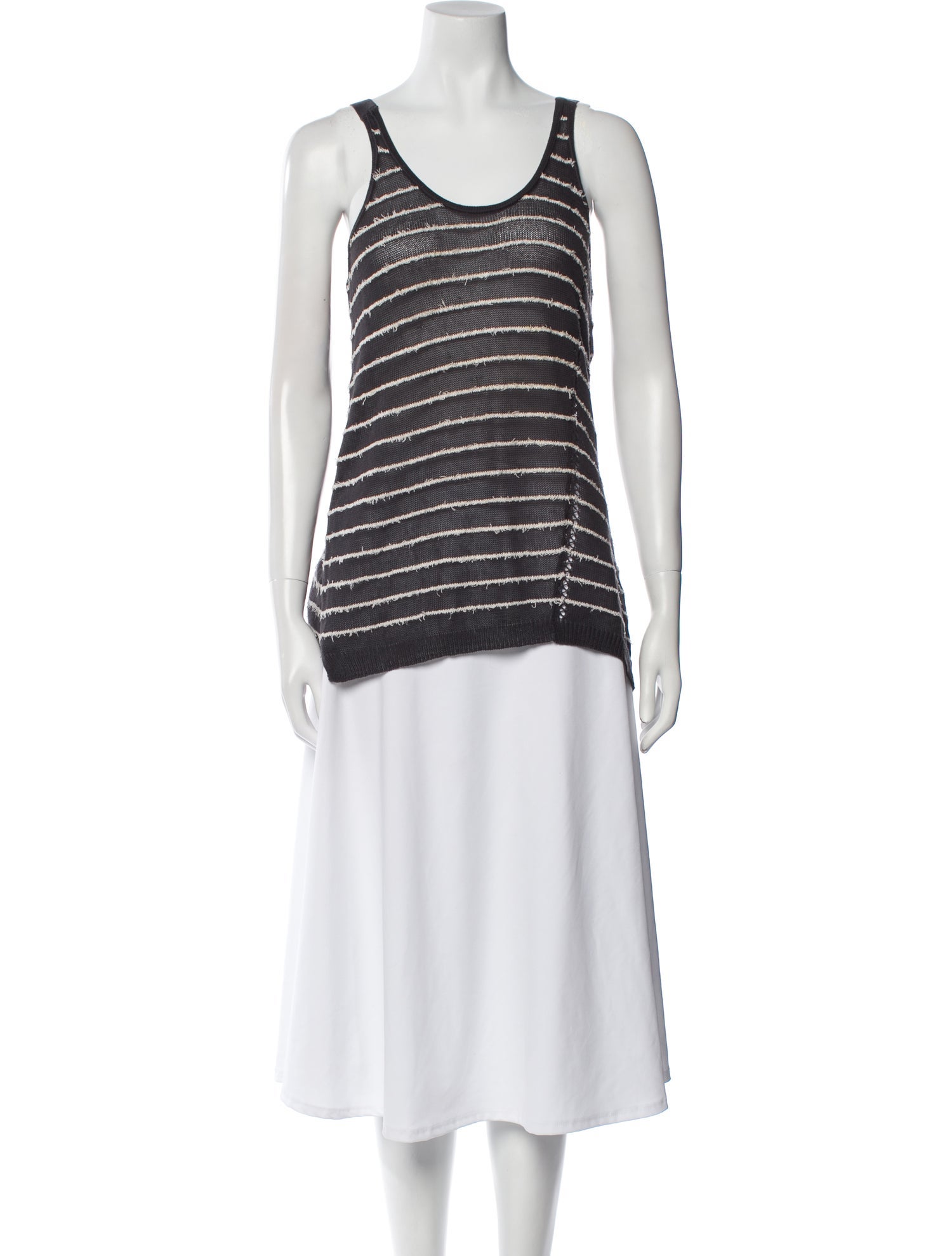 Inhabit Striped Scoop Neck Sweater