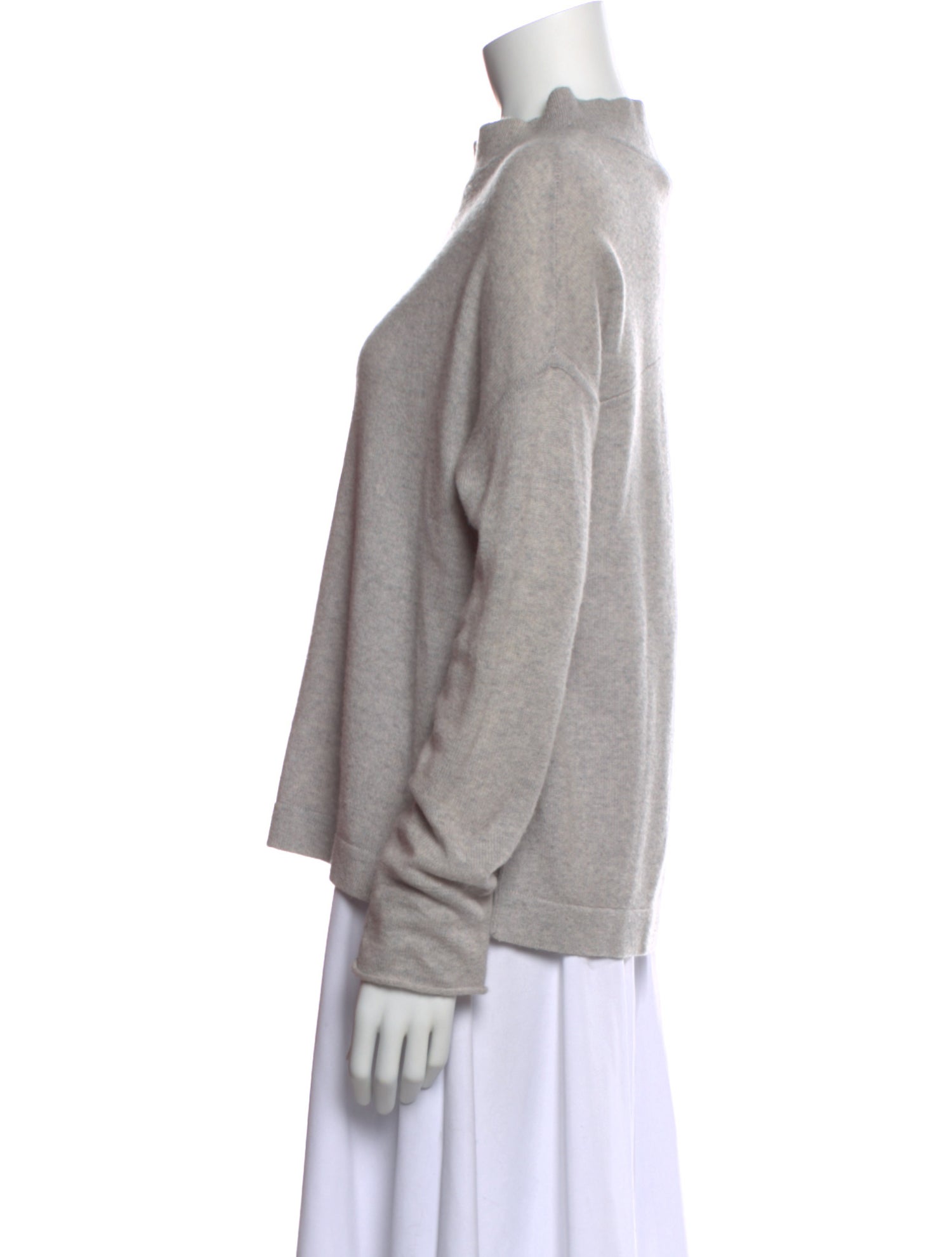 Inhabit Cashmere Mock Neck Sweater