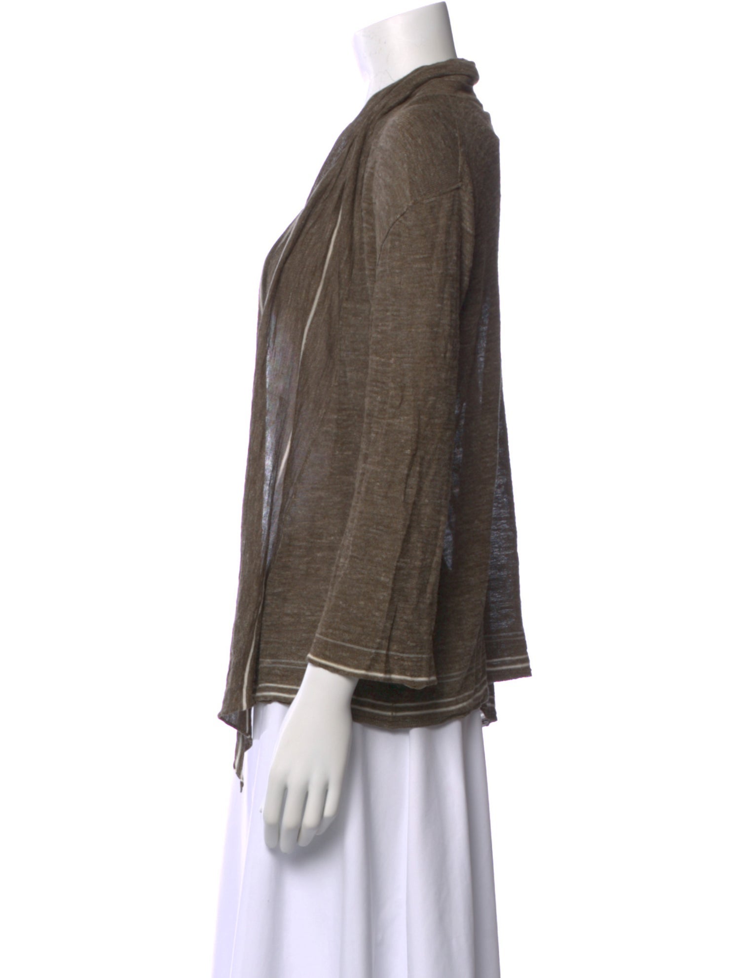 Inhabit Silk Open Front Sweater
