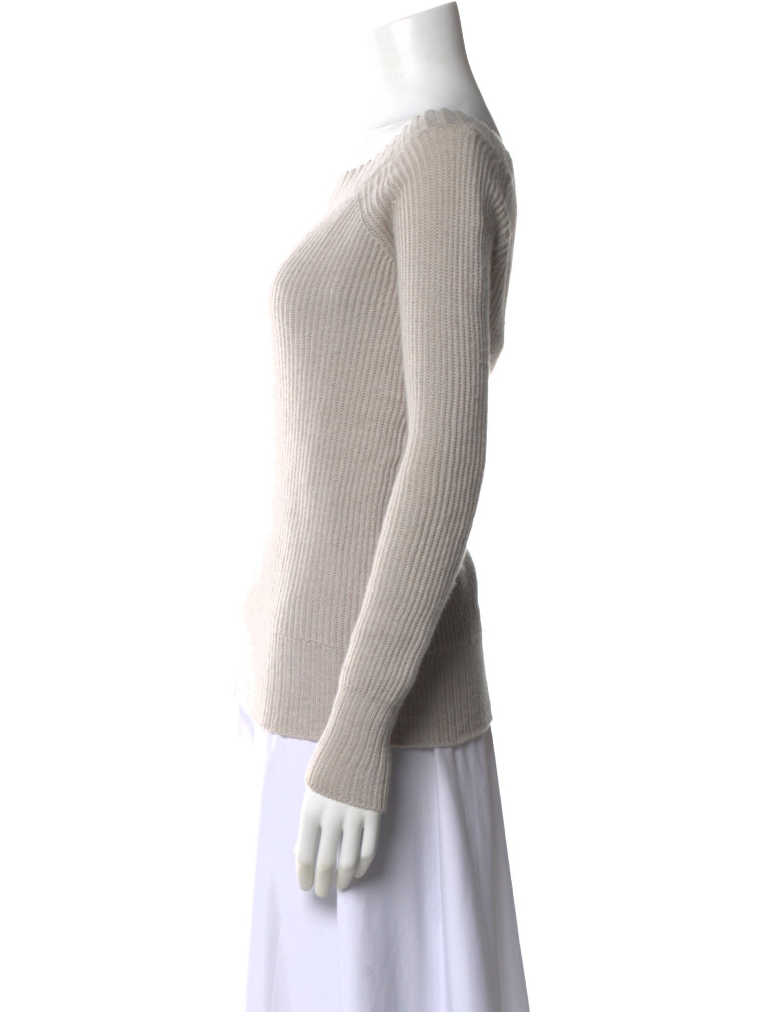 Inhabit Linen Bateau Neckline Sweater