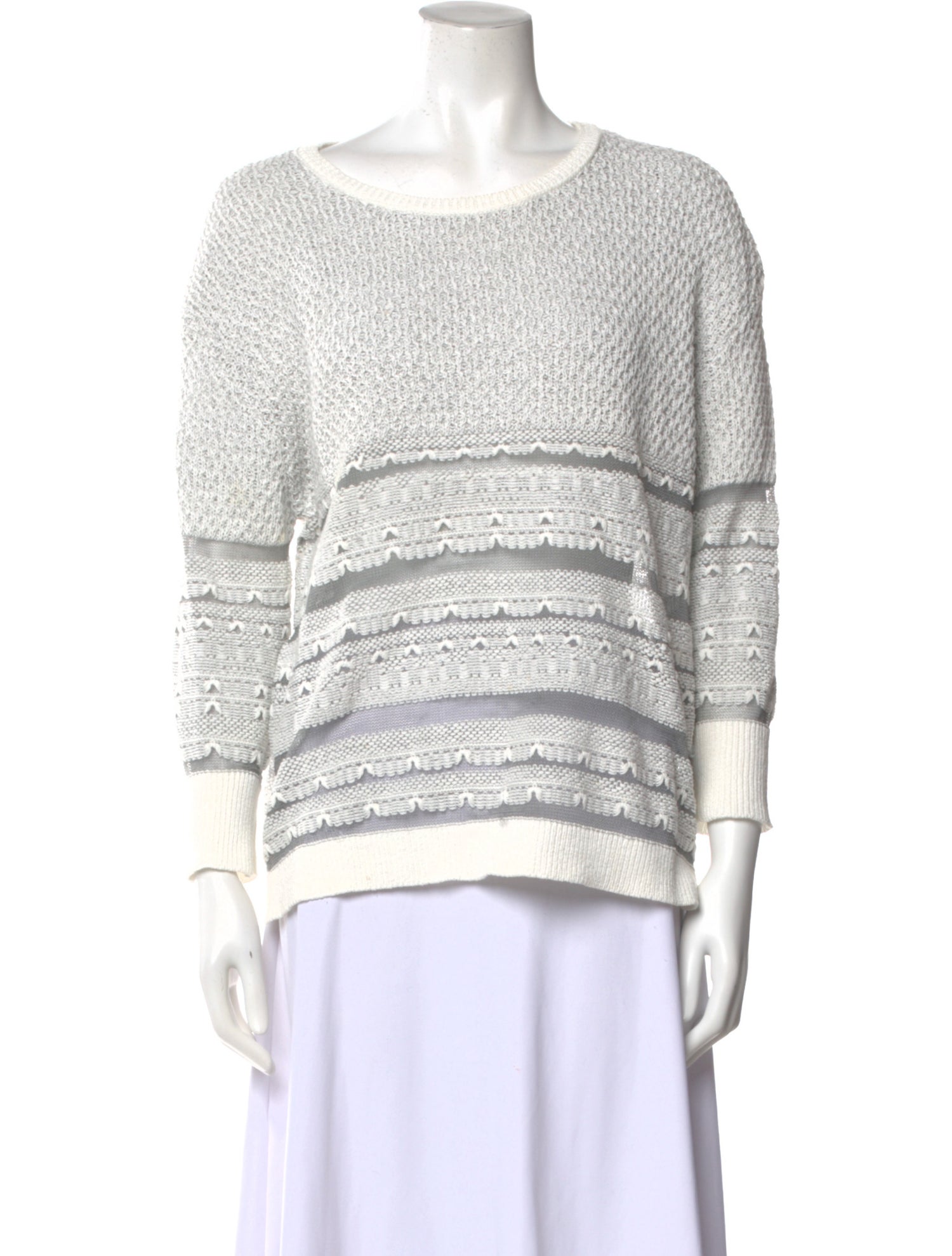 Inhabit Striped Scoop Neck Sweater