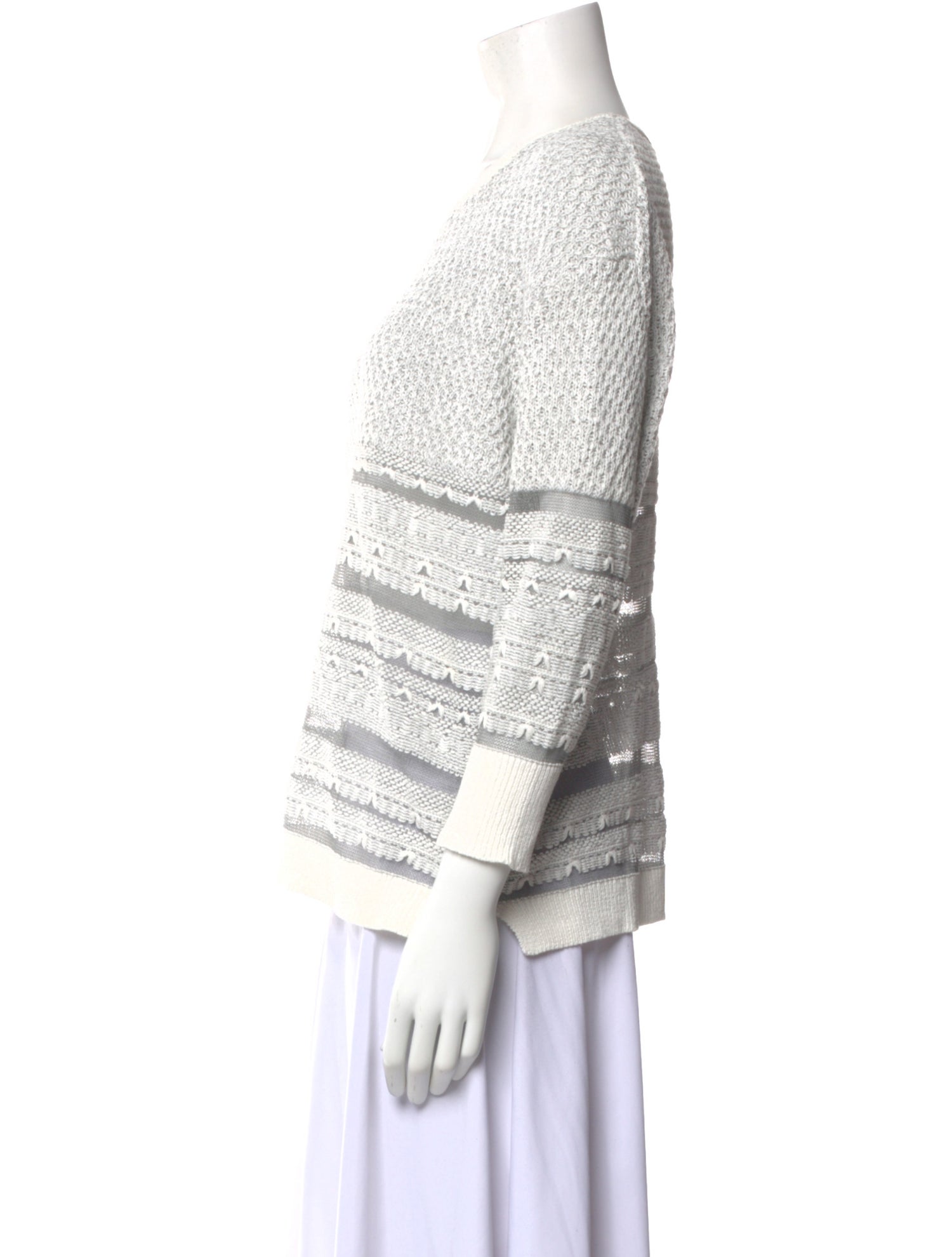 Inhabit Striped Scoop Neck Sweater