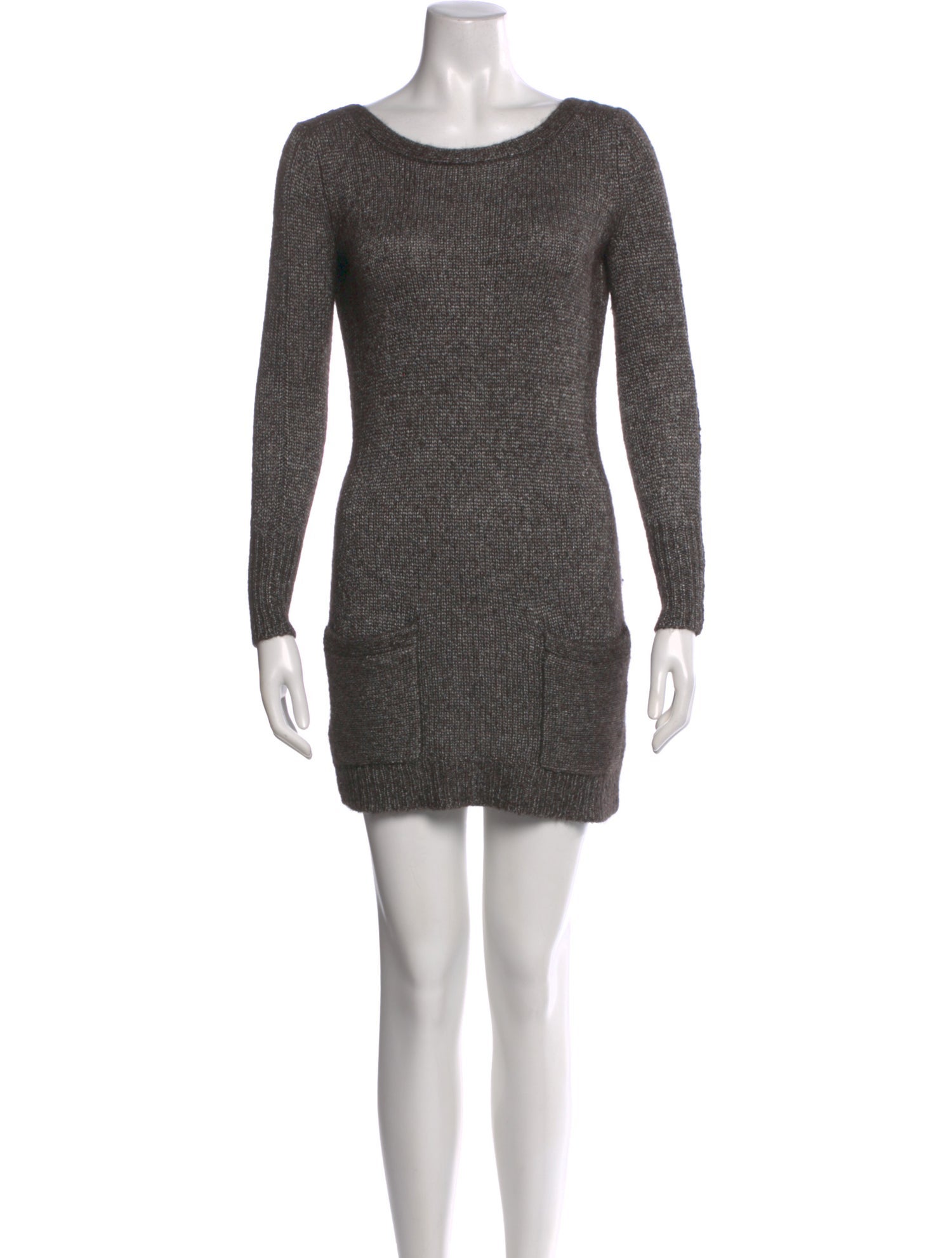 Inhabit Bateau Neckline Mini Dress