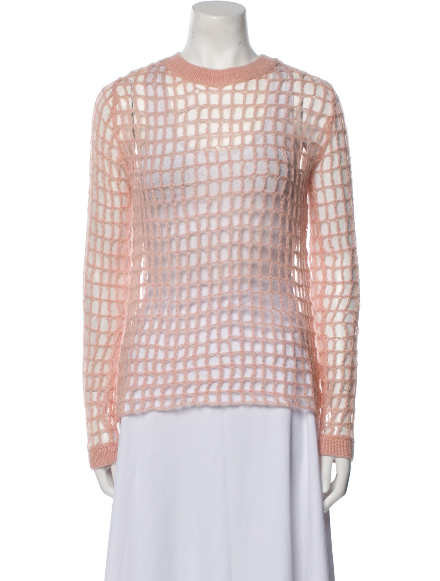 INITIAL Plaid Print Crew Neck Sweater