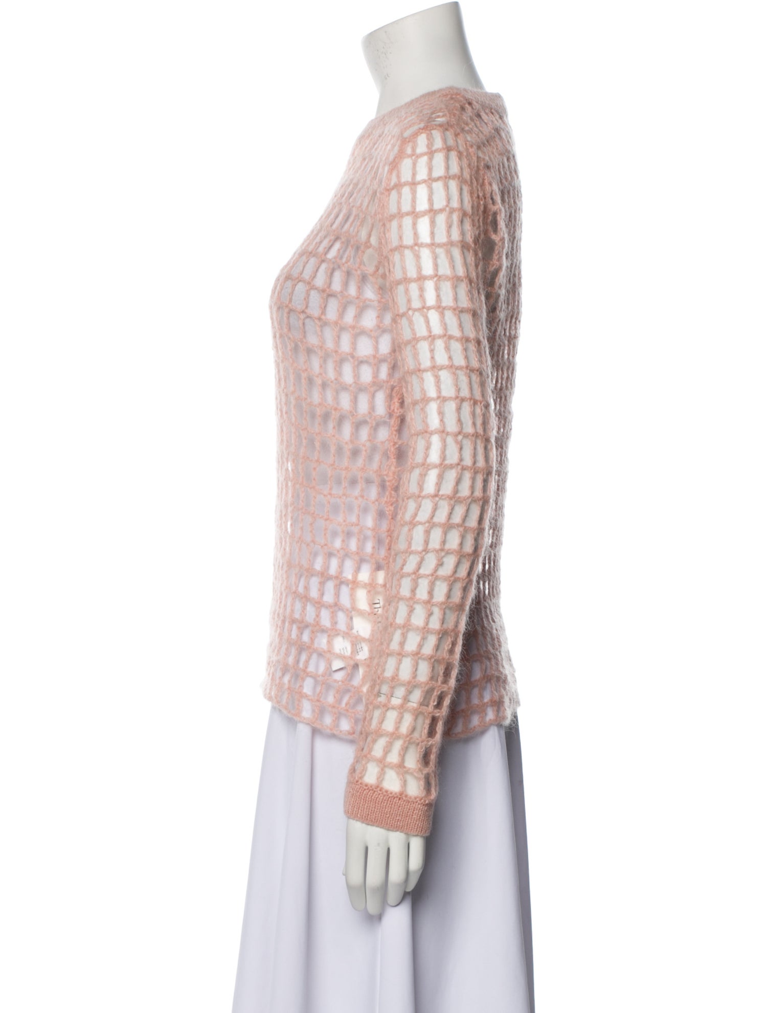 INITIAL Plaid Print Crew Neck Sweater