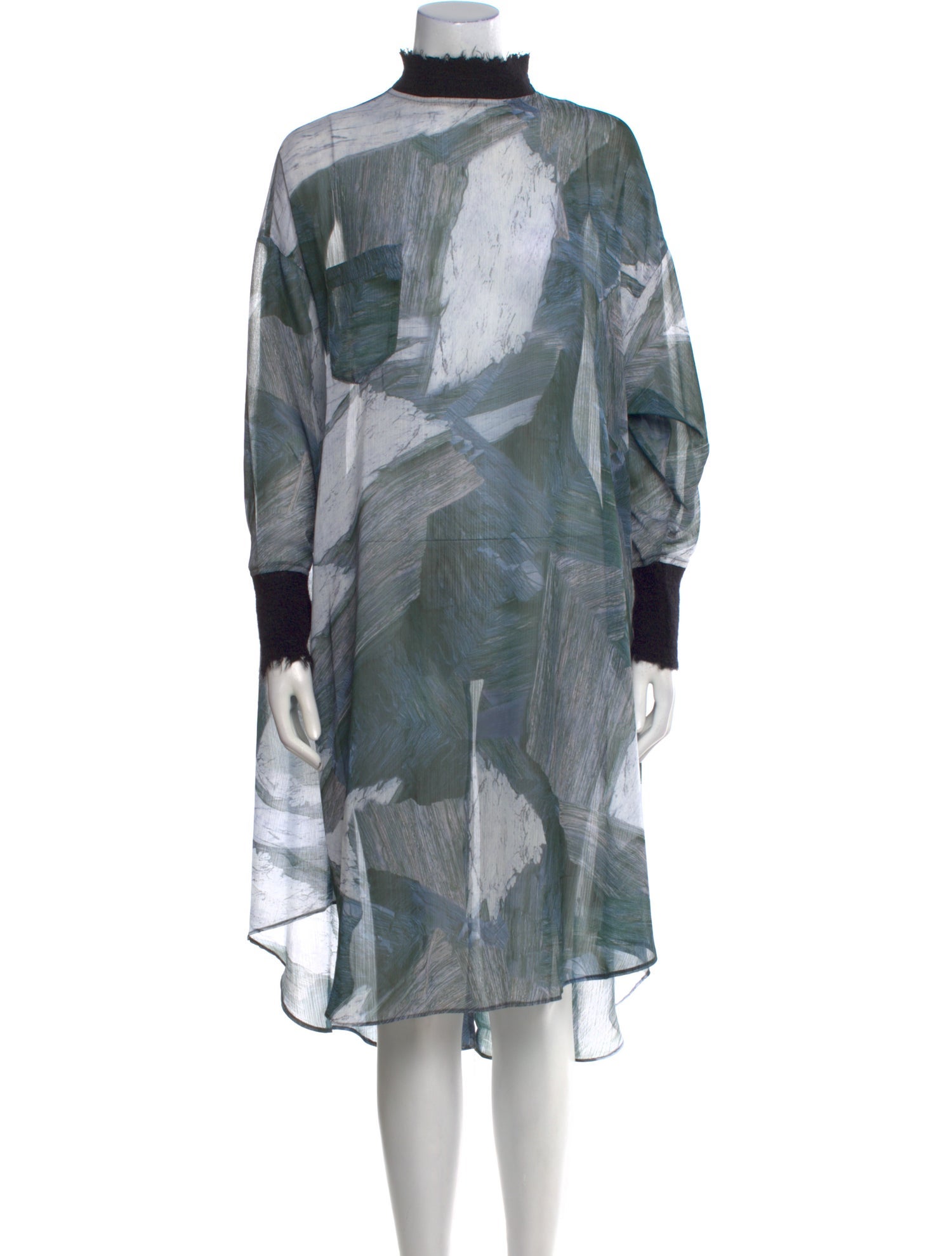 INITIAL Printed Midi Length Dress