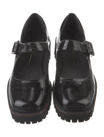 Intentionally Blank Leather Mary Jane Flats