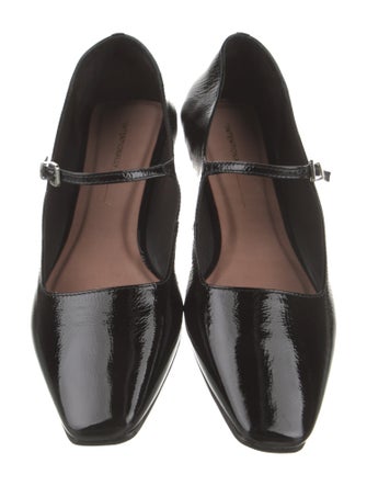 Intentionally Blank Patent Leather Mary Jane Flats
