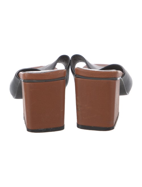 Intentionally Blank Leather Slides