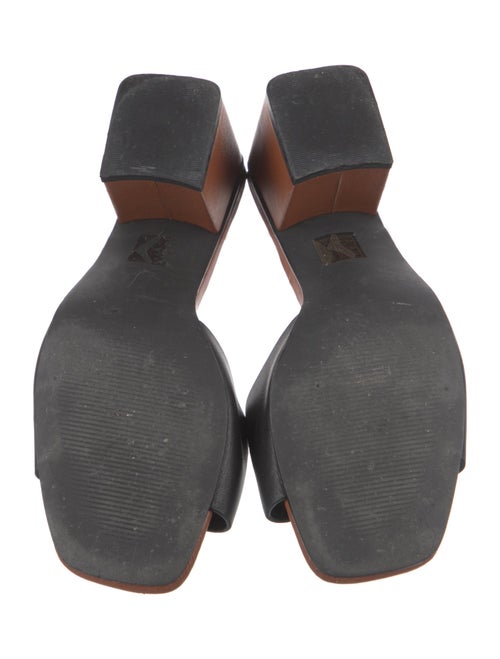 Intentionally Blank Leather Slides