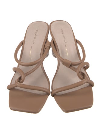 Intentionally Blank Leather Slides