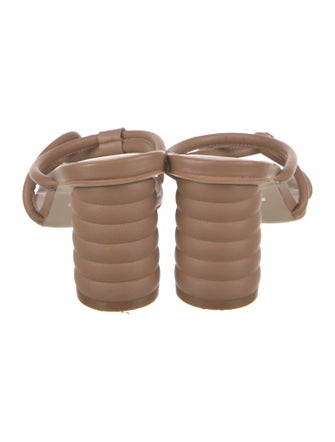 Intentionally Blank Leather Slides