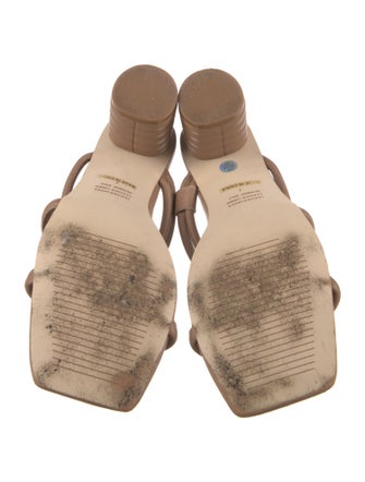 Intentionally Blank Leather Slides