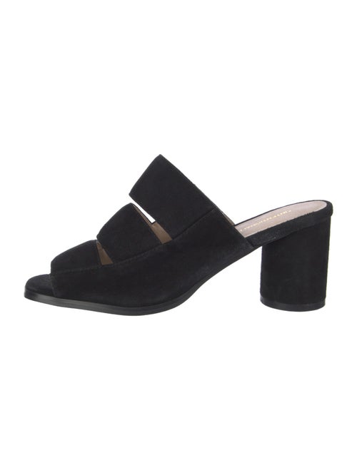 Intentionally Blank Suede Slides