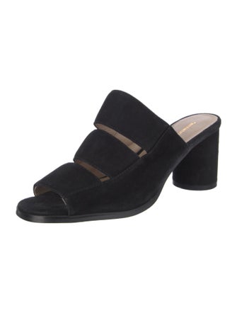 Intentionally Blank Suede Slides