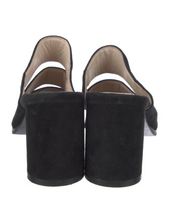 Intentionally Blank Suede Slides
