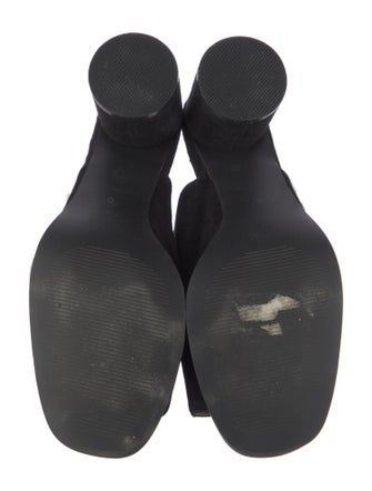 Intentionally Blank Suede Slides